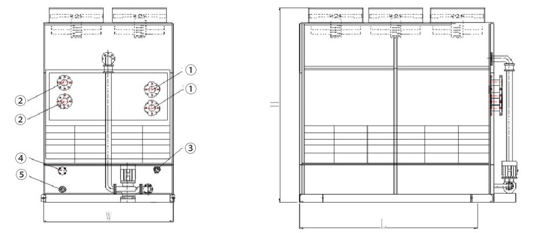 Counterflow Cooling Tower (Steel Closed Circuit Cooling Tower)